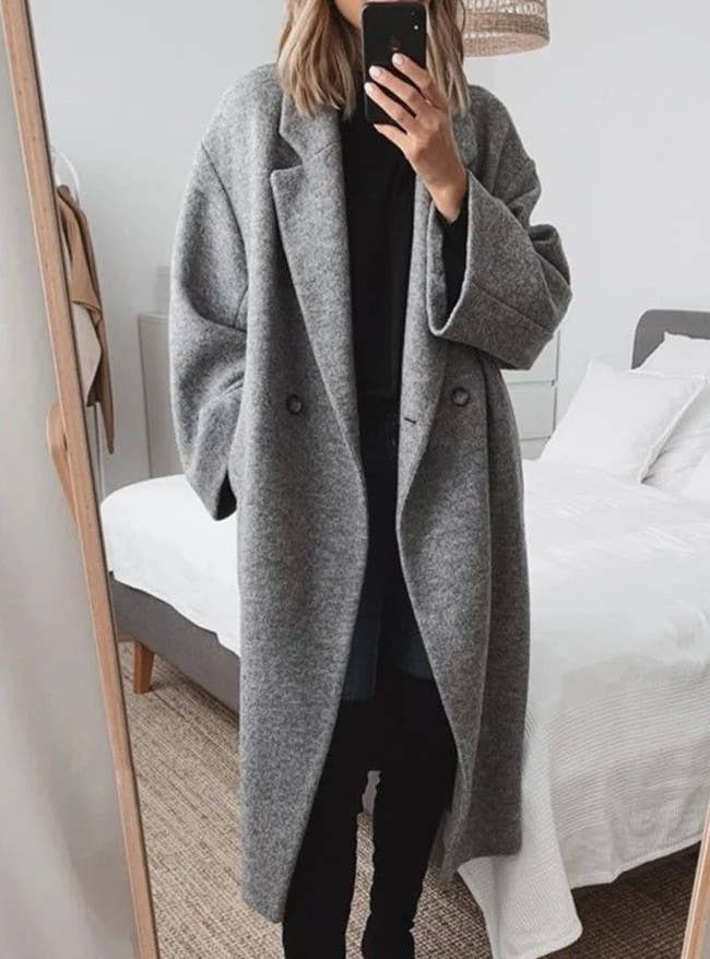 LYRA – Woolen Multi-Color Trench Coat