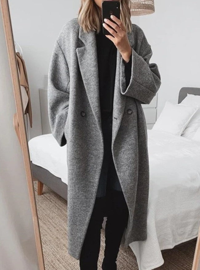 LYRA – Woolen Multi-Color Trench Coat