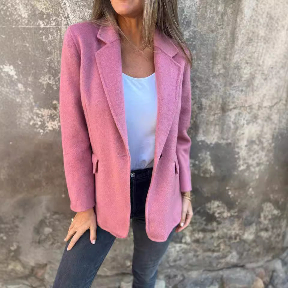 NOIRÉ – Classic Lapel Suit Jacket
