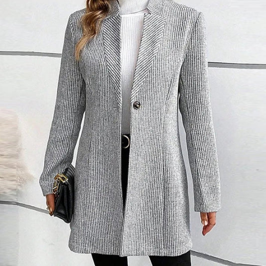 MARLOW – Classic Jacquard Wool Coat