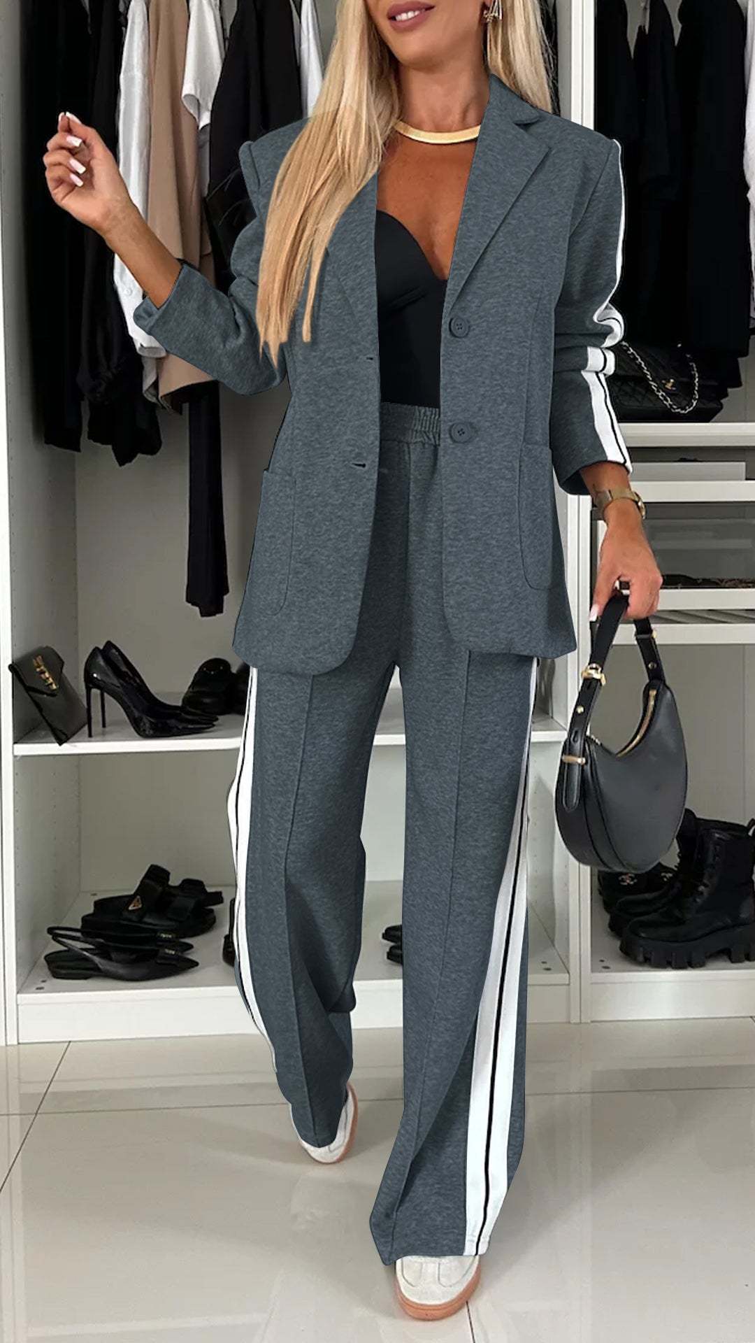 MARLOW – Casual Chic Blazer & OutWear Trouser Set