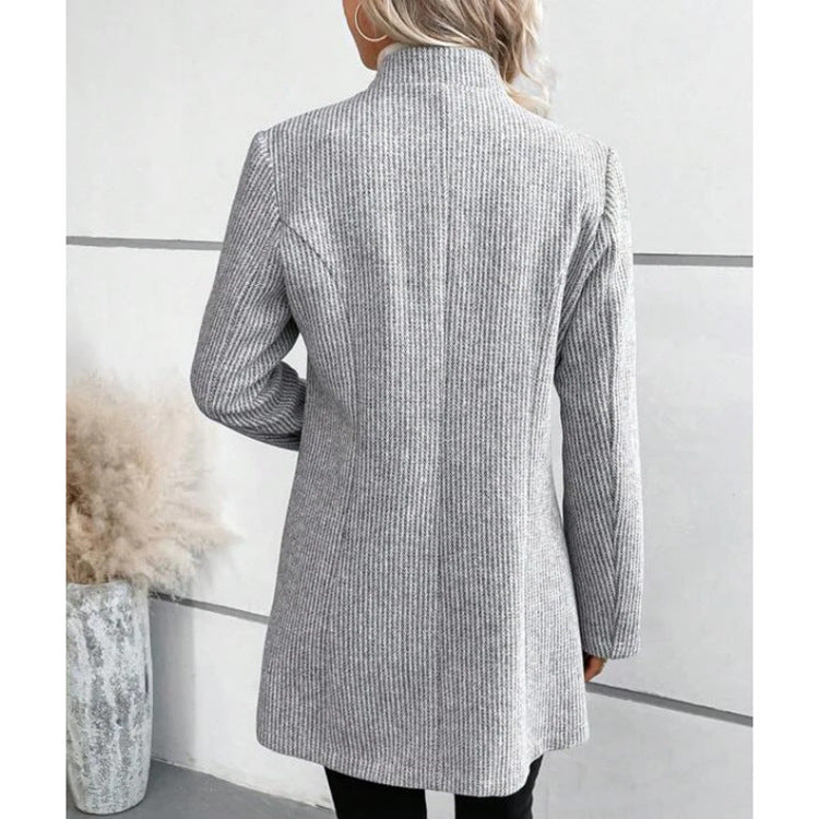 MARLOW – Classic Jacquard Wool Coat