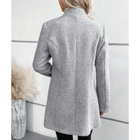 MARLOW – Classic Jacquard Wool Coat