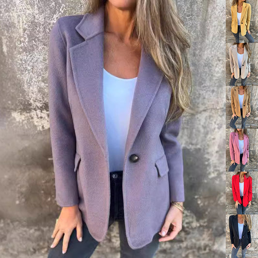 NOIRÉ – Classic Lapel Suit Jacket