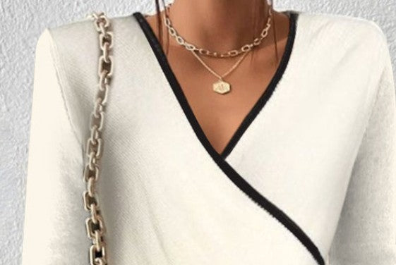 Cathy | Elegant Blouse Stitch Short Sleeve