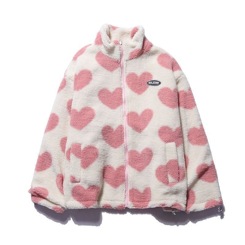 Stephanie | Double-Sided Heart Coat