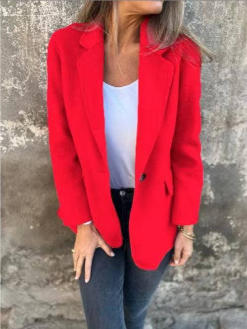 NOIRÉ – Classic Lapel Suit Jacket